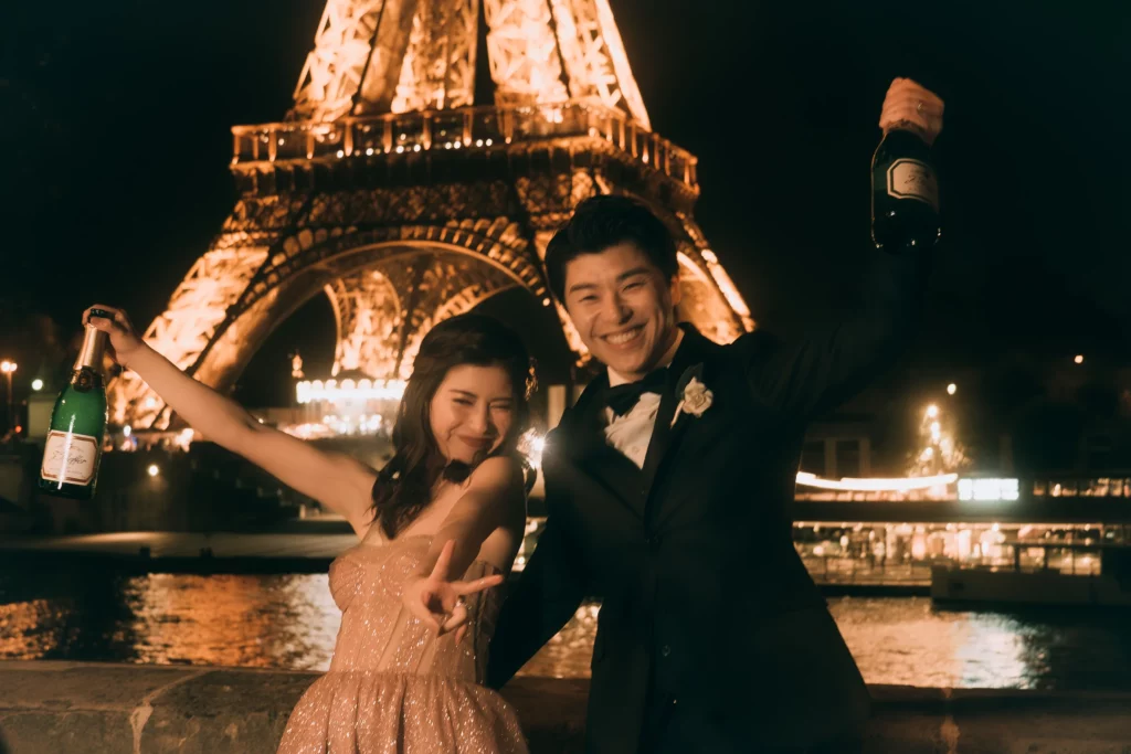 パリ Paris 前撮り ウエディングフォト エッフェル塔 / Tour Effeil Night ナイトフォト