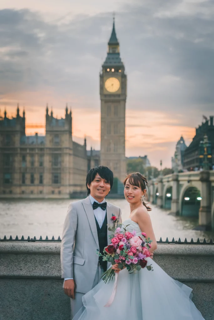 ロンドン 前撮り ウエディングフォト BigBen / ビッグベン 12