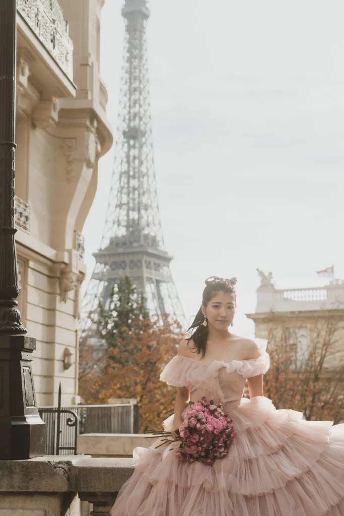 パリ Paris 前撮り ウエディングフォト エッフェル塔 / Tour Effeil 03