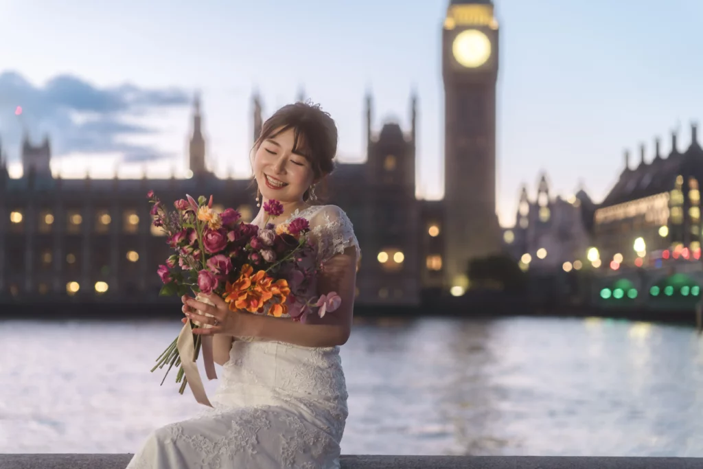 ロンドン 前撮り ウエディングフォト Night Photo / ナイトフォト 04