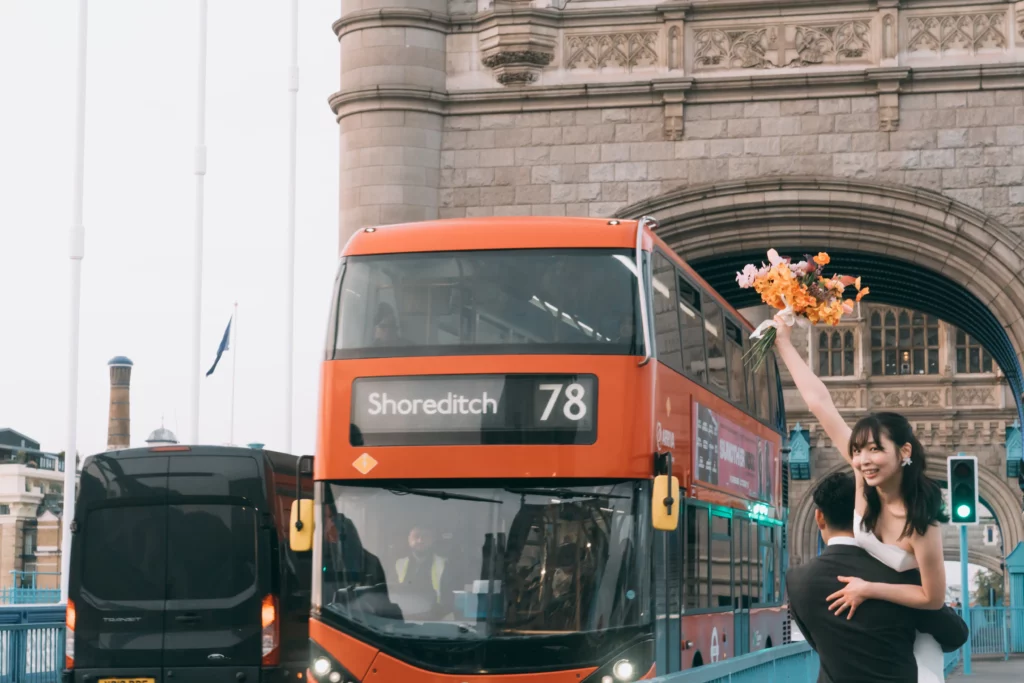 ロンドン 前撮り ウエディングフォト Tower Bridge / タワーブリッジ 05